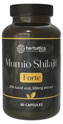 Obrázek produktu pro Mumio Shilajit Forte – 80 kapslí – Herbatica