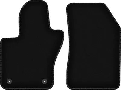 Image de Wielganizator Tapis avant de sol velours sur-mesure pour Jeep Renegade II (2018-, SUV) noir, jeu 2 pièces, fixations