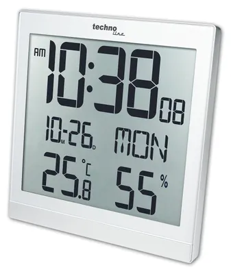 Zdjęcie produktu dla Technoline WS 8015, Cyfrowy budzik, Biały, LCD, AA, 224 mm, 224 mm