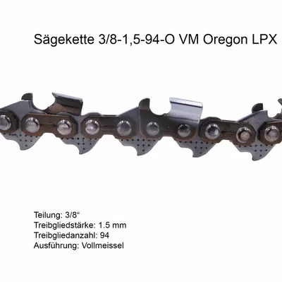 Produktbild von Oregon Sägekette PowerCut 3/8 1.5 mm 94 TG VM - 73LPX