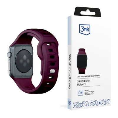 Zdjęcie produktu dla 3MK 5903108565639, Pasek od zegarka, Apple, Watch series 1/2/3/4/5/6/7/8/9/SE/Ultra, Silikon, Stal nierdzewna, 38/40/41 mm, Pudełko