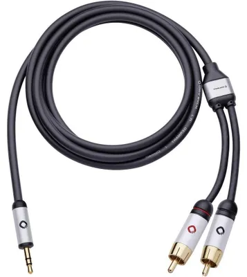 Productafbeelding van OEHLBACH 60006, 3,5 mm, Samec, 2 x RCA, Samec, 5 meter, zwart