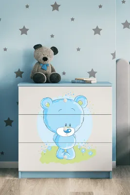 Obrázek produktu pro Dětská komoda Bluebear v modré barvě Babydreams