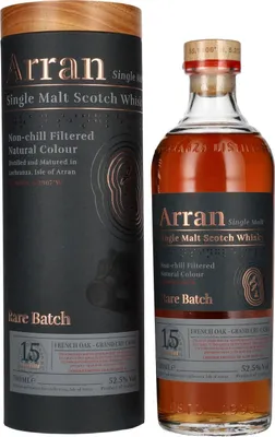 Produktbild von Arran 15 Years Old RARE BATCH Single Malt Scotch Whisky Limited Edition 52,5% Vol. 0,7l in Geschenkbox
