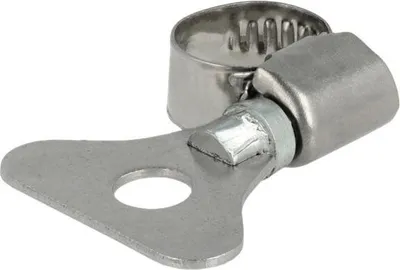 Produktbild von DeLOCK Schlauchschelle mit Flügelmutter 8 - 12 mm 10 Stück Metall, Schmetterlingsklemme, Edelstahl, Metall, Polybag, 8 mm, 1,2 cm