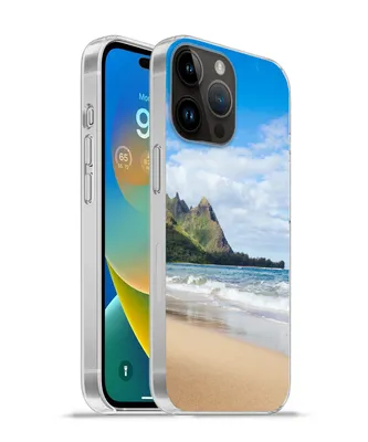 Produktbild von MuchoWow® Handyhülle Schutzhülle Hülle für Apple iPhone 14 Pro - Softcase Strand - Tropisch - Hawaii Silikon Softcase Handy Hülle - Umschlag