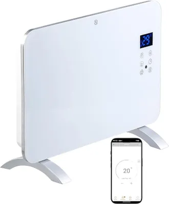 Produktbild von Konvektor Heizkörper: Konvektor-Heizung mit App, für Amazon Alexa & Google Assistant, 1000 W (Heizkonvektor, Wandheizkörper, TUYA)