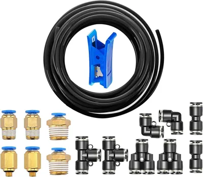 Imagen del producto de Manguera neumática de poliuretano, flexible, de 10 metros de longitud, con un diámetro exterior de 6 mm, para uso con aire comprimido