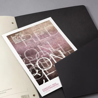 Produktbild von Notizblock Conceptum A4 120 Seiten Hardcover kariert 80g black Packung mit 5 Stück