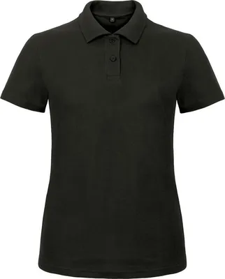 Produktbild von Damen-Poloshirt, Kurzarm - B&C ID.001/W - black - Größe M