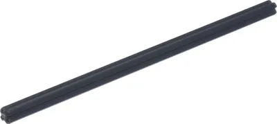 A single dark gray LEGO Technic axle is shown against a white background.