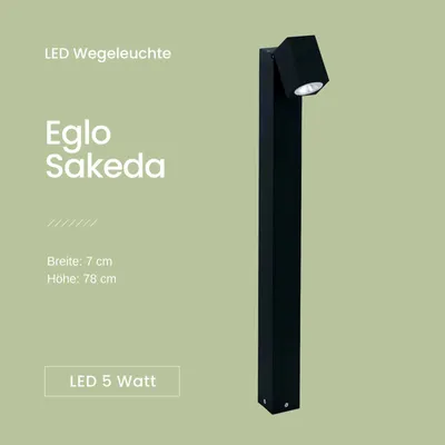 Produktbild von EGLO SAKEDA, Bodenbeleuchtung für den Außenbereich, Anthrazit, Aluminium-Guss, IP44, I, Anthrazit