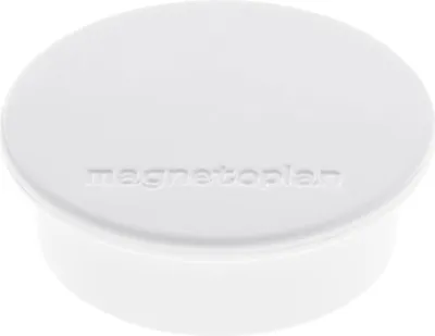 Obrázok produktu pre magnetoplan Discofix okrúhly magnet "farebný", biely
