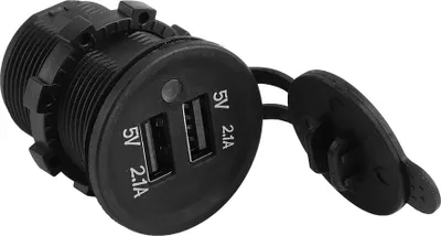 Image de 5V 2.1A Dual USB Charger Cigarette Lighter Adapter Female Socket Plug for Car Motorcycle Truck