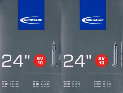 Produktbild von 2x Schwalbe SV 10 Schlauch 24 507 Ventil: Französisch Sclaverand SV10 24 Zoll