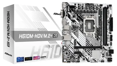 Produktbild von ASRock H610M-HDV/M.2+ D5 - mATX S1700