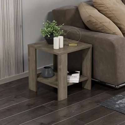 Immagine prodotto di Skye Decor, Midi Yan - Walnut, tavolino, 100 % MELAMIN COATED SLIPBOARD, noce, 40 x 42 x 40 cm