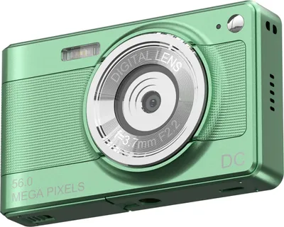 Obrázek produktu pro digitální fotoaparát 1080P, videokamera, 56 MP, 2,88palcový displej, 8x zoom, AF, automatické zaostřování, ochrana proti otřesům, detekce obličeje, s paměťovou kartou 32 GB, 2 baterie, vánoční dárek pro děti