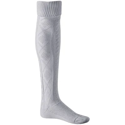 Produktbild von EXTRA Lange Trachtensocken Strümpfe Socken 75cm, Farbe:Weiß, Größe:38-40