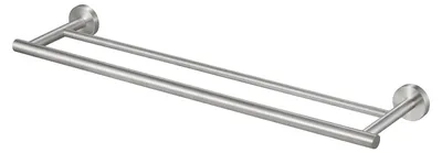 Productafbeelding van Handdoekhouder, dubbele handdoekstang, badkamer, handdoekrek, handdoekhouder, roestvrij staal SUS304, handdoekstangen, douche, wandmontage, 60 cm, geborsteld, A2001S60-2