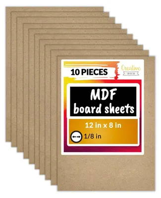 Productafbeelding van Creative Deco 10 x A4 MDF - Plaat, 300 x 210 x 3 mm