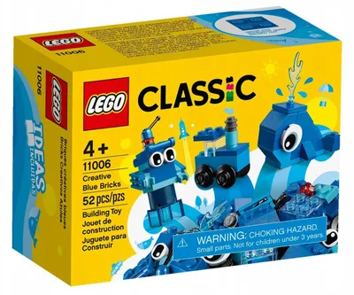 Zdjęcie produktu dla LEGO Classic 4+ Creative Blue Bricks Set, Zestaw do budowania, 4 lat(a), 52 szt., 70 g