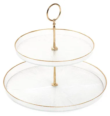Obrázek produktu pro Dortový plech dortový plech MONZE dvoupatrový průhledný plech 21 cm, 28 cm HOMLA