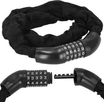 Immagine prodotto di Lucchetto a catena per bicicletta con combinazione 98 cm