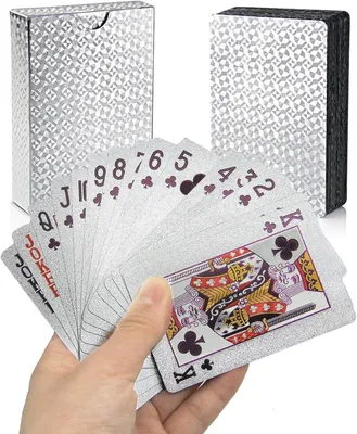 Imagen del producto de Cartas de juego, 100% de plástico, impermeables, 54 cartas, para póker
