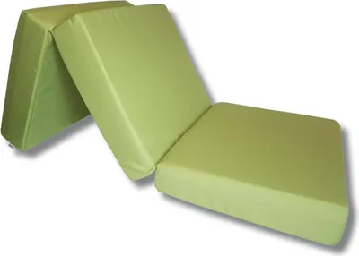 Image de Matelas pliant Lux 195x75x15 cm - Vert clair, léger, confortable, portable, pratique pour invités, voyages et camping