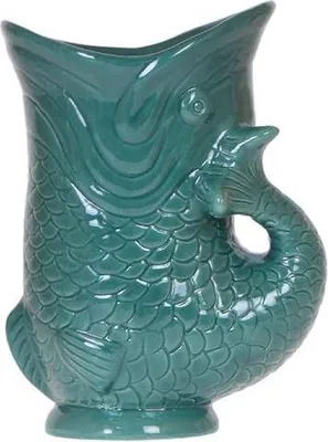 Produktbild von Fisch Pflanztopf Ø9cm Keramiktopf in Fischform Glänzender Blumentopf Übertopf