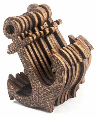 Image de Lot de 50 fixations en bois découpées au laser, idéales pour la décoration de scrapbooking
