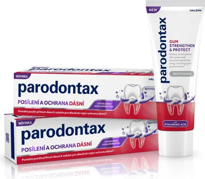 Produktbild von PARODONTAX Kräftigung und Schutz des Zahnfleisches Aufhellung mit Hyaluronsäure 2×75 ml