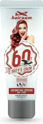 Produktbild von Hairgum Haartönung Semi Permanent Color Sixty's Color Only Red