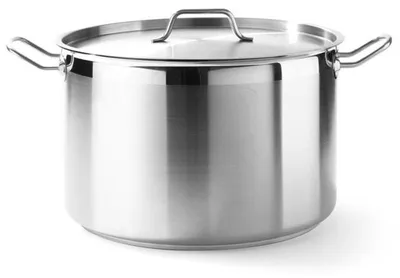 Produktbild von Professioneller Kochtopf mit Deckel, 23,5 Liter, Durchmesser 36 cm, aus Edelstahl, für alle Herdarten