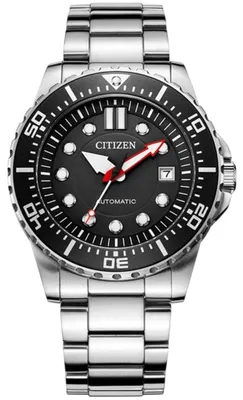 Image de Citizen Automatique, cadran noir, 43 mm, acier