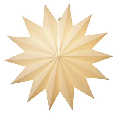 Produktbild von Großer Papierstern ,Plain', 14 Zacken, groß, weiß, Ø 60cm
