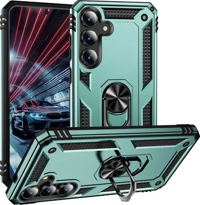 Produktbild von Samsung Galaxy S25 FE Hülle - Coverup Armor Ring Ständer Back Cover - Mintgrün