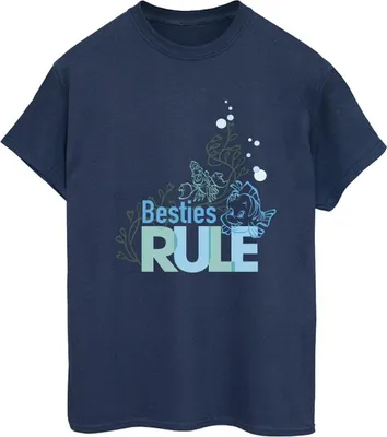 Produktbild von Disney - "The Little Mermaid Besties" T-Shirt für Damen BI31107 (M) (Marineblau)