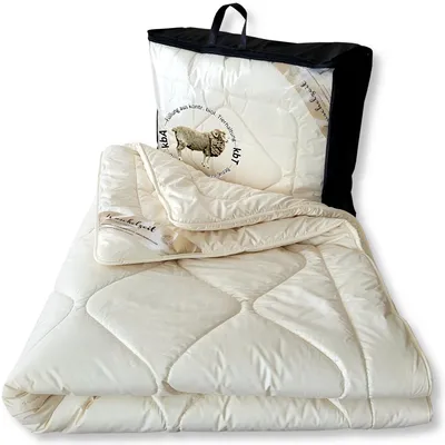 Produktbild von Bio Merino Schafschurwolle Winterdecke Kuschelzeit kbA und kbT in 155x220 cm