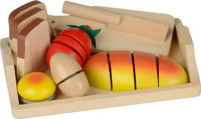 Produktbild von 20x Holzspielzeug Brotzeit Schneideset Sonderposten  Angebot
