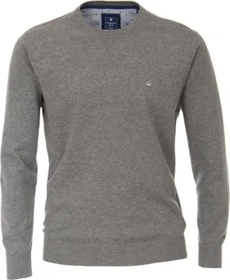 Produktbild von REDMOND Casual Herren Pullover Langarm Rundhals Regular-Fit Grau L