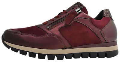 Immagine prodotto di Scarpe da ginnastica da donna, modello stringato, colore rosso, ideali per il tempo libero