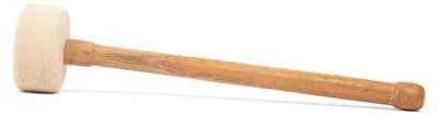 Produktbild von Klangschalen-Klöppel aus grauem Filz ca. Ø 6 x 32 cm