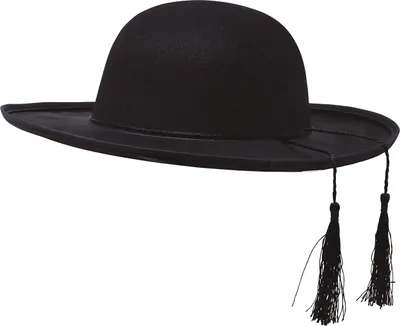 Produktbild von Religion Karnevalshut Priester Halloween Domherr Kostüm Zubehör Vintage Stil Elegant Schwarz, Farbe: Schwarz