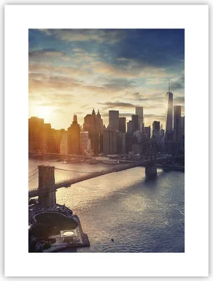 Produktbild von Poster - Poster ohne Rahmen - New York Stadt - 30x40 cm - Wand Bild - Wanddeko - Wandbilder - Kunstposter - Wandposter - Bilder - Kunstdruck - Wanddekoration - Wandbild - P2XPA30x40-3733