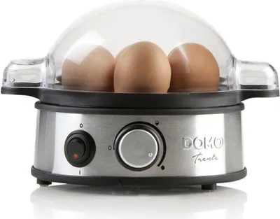 Obrázek produktu pro Vařič vajec, kapacita 7 vajec, 400 W, nerezová ocel, DOMO DO9142EK