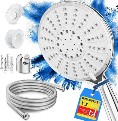 Produktbild von Große Regendusche Ø15cm 5 Strahlarten Duschkopf Set