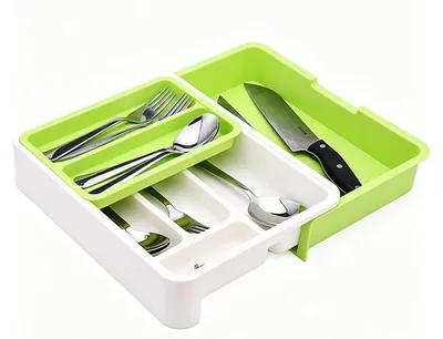 Image de Organisateur Bestek 3 en 1 pour tiroirs de cuisine