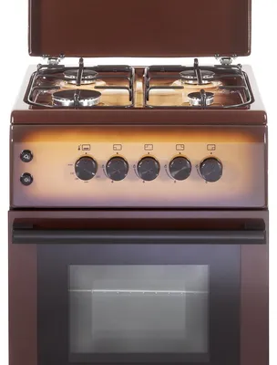 Obrázok produktu pre De’Longhi DL554GK2, Voľne stojaci sporák, Hnedá, Otočné, Čierna, Predné, Plynový
